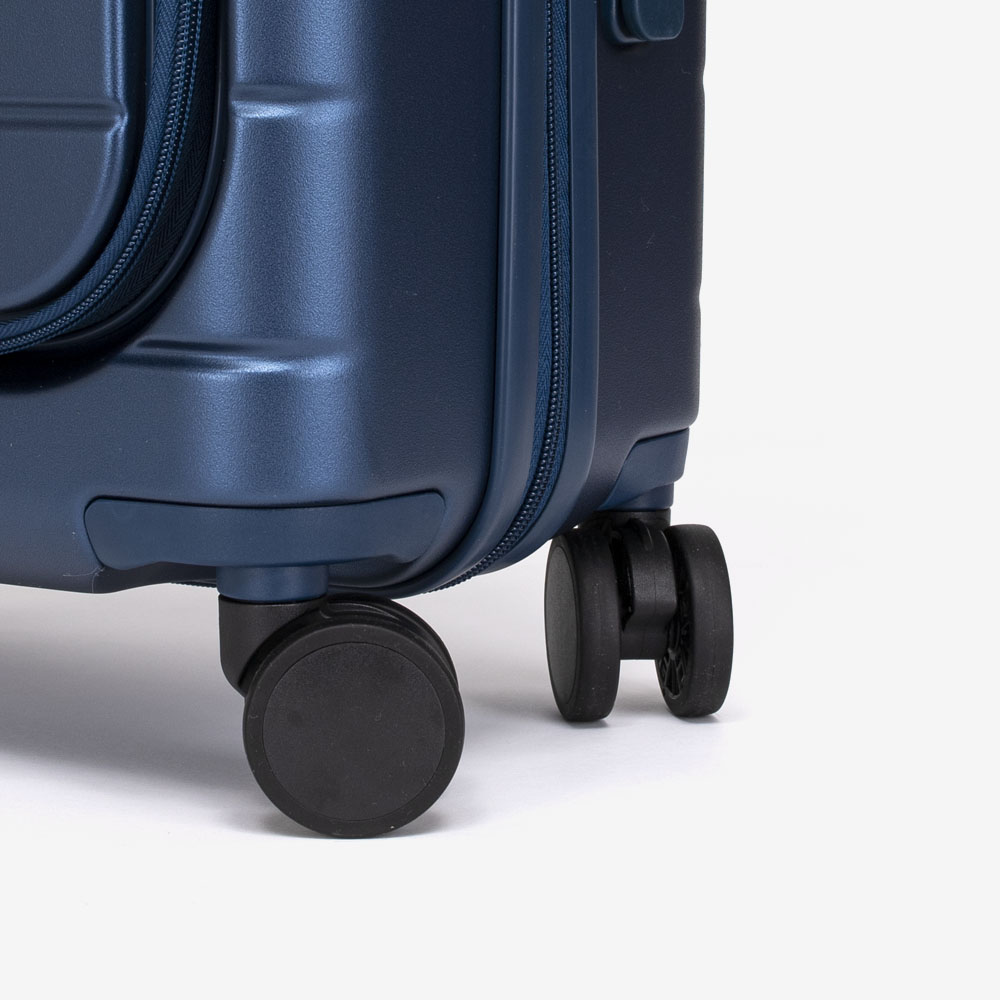 CarryOn With Laptop Compartment ENZO NORI SYDNEY2 55 cm Polycarbonate Blue EN0352SBlue